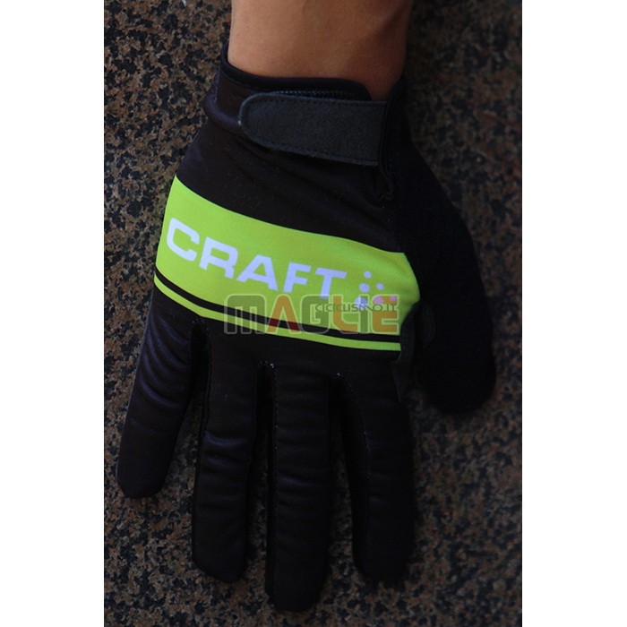 2020 Craft Guanti Dita Lunghe Ciclismo Nero Verde